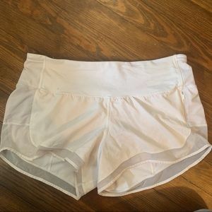 White lululemon shorts Size 8